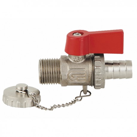 Rubinetto MM con leva, tappo e raccordo 1/2"