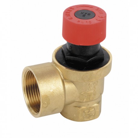 Valvola di sicurezza riscaldamento uscita maggiorata FF 26x34 33x42 3 bar  - DIFF