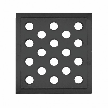 Griglia in ghisa 160x160 con fori 15mm - DIFF
