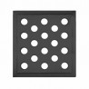 Griglia in ghisa 160x160 con fori 15mm - DIFF