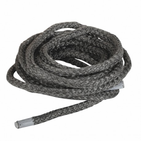 Bobina 5mt treccia artica nera 10mm