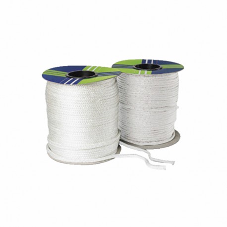 Bobina 5mt treccia tricotex bianca 10mm