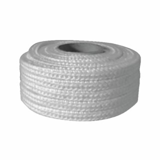 Bobina 5mt treccia vetro bianca 12x12mm - DIFF