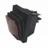 Interruttore a soffietto luminoso rosso 16a - DIFF