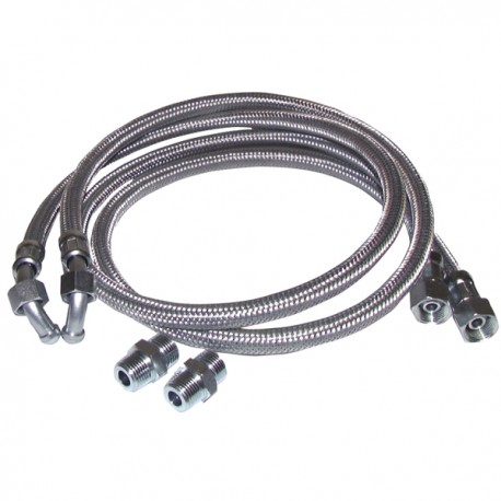Flessibile gasolio a curva 1000mm con 2 raccordi
