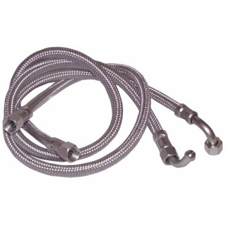 Flessibile gasolio F3/8" x F3/8" a gomito 90°  (X 2)