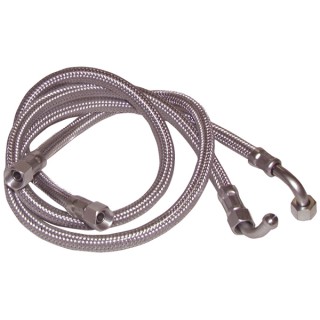 Flessibile gasolio F3/8" x F1/4" a gomito 90° L1000mm  (X 2)