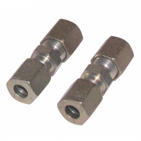 Raccordo ad anello diritto tubo 6mm x tubo 6mm  (X 2) - DIFF