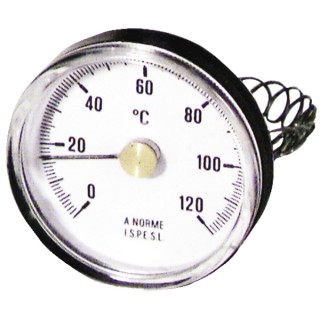 Termometro rotondo per contatto 0°-120°C - DIFF