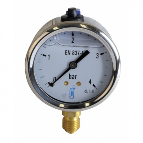 Manometro glicerina 0-4 bar Ø 63mm