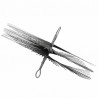 Riccio acciaio 2 anelli Ø 350 mm