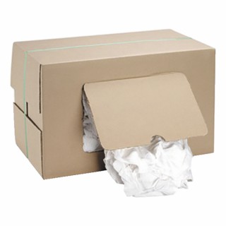 Pacco di strofinacci in cotone bianco 10 kg - COBIC : 904716