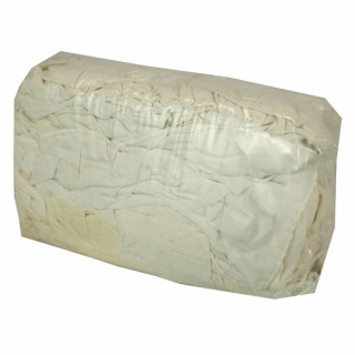 Pacco di strofinacci in cotone bianco 1 kg