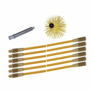 Kit pulizia camini riccio Rilsan Ø125 - DIFF