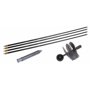 Kit pulizia camini riccio acciaio Ø125
