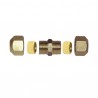 Raccordo con anello di serraggio - Dritto tubo 12mm x tubo 10mm  (X 10)