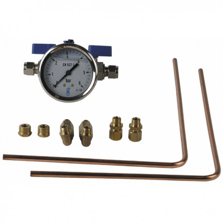 Kit verifica pressione circolatore 0-6 bar - GRUNDFOS OEM : 96519940
