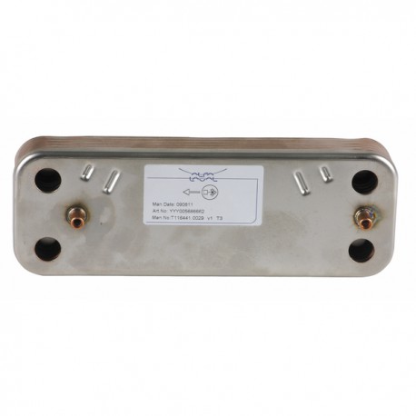 Scambiatore secondario 10P - DIFF per De Dietrich Chappée : JJJ005686660