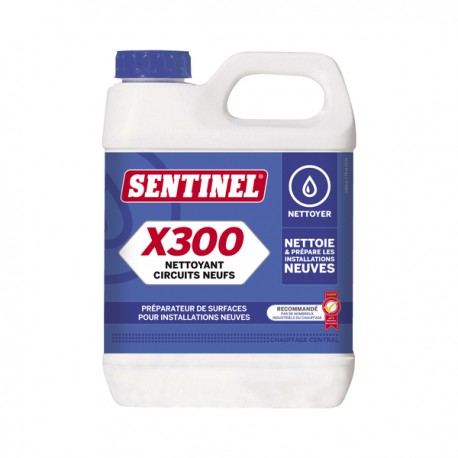 Detergente per circuito nuovo X300 - tanica 1 litro - SENTINEL : X300L-12X1L-EXP