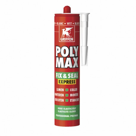 POLY MAX® FIX&SEAL EXPRESS - Cartuccia 300g grigio - GRIFFON : 6307750