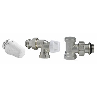Kit valvole per radiatore 1/2" a gomito invertito - HONEYWELL HOME : VTL3030AS15