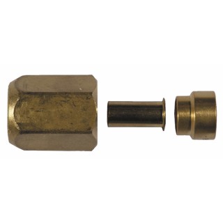Raccordo ottone SAE SO 40231-1/4" sae/0,8 (X 10) - SERTO : 416.2384.063