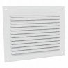 Griglia con alette inclinate in alluminio  prelaccato bianco GA BL 200 x 200 - ANJOS : 6705