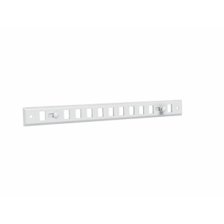 Griglia chiudibile in alluminio prelaccato bianco GO BL 400 x 30 - ANJOS : 7121
