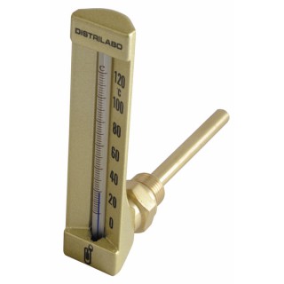 Termometro industriale a squadra 0/120°C