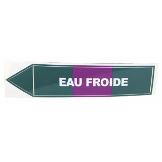 Etichetta adesiva flessibile - Acqua fredda (X 10) - DIFF