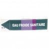 Etichetta adesiva flessibile - Acqua fredda sanitaria (X 10)