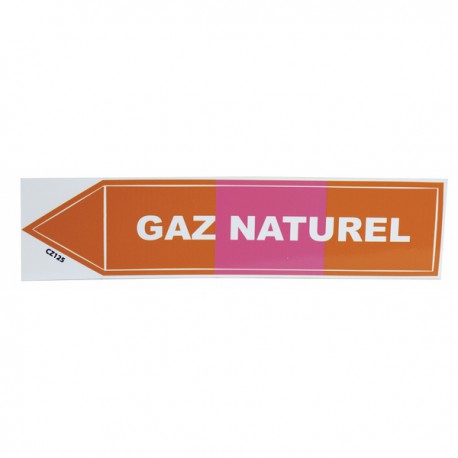 Etichetta adesiva flessibile - Gas naturale (X 10)