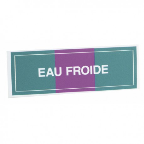 Etichetta adesiva flessibile - Acqua fredda (X 10)