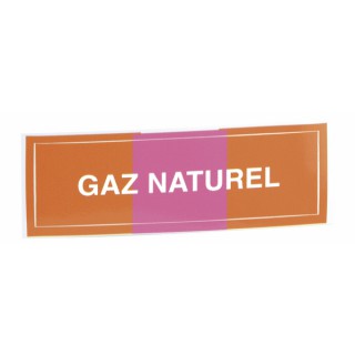 Etichetta adesiva flessibile - Gas naturale (X 10)