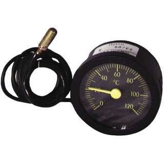 Termometro rotondo da 20° a +120°C  Ø 43mm cap 1500 con guaina