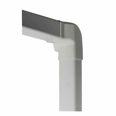 Angolo verticale diritto 80x60 bianco crema 9001 - DIFF