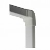 Angolo verticale diritto 60x80 bianco RAL9001 (X 4) - DIFF