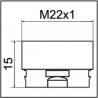 Adattatore per aeratore CLINIC SNAP M22x1 - NEOPERL : FLEX1207
