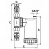 Safe cleaner valvola 3/4" corpo ottone - RBM : 23440550