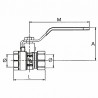 Valvola a sfera FF tipo applicazioni civili 3/8" - DIFF