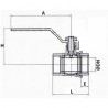 Valvola a sfera MF tipo applicazioni civili 1/4" - DIFF