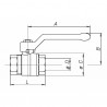 Valvola a sfera MF maniglia a farfalla PN 40 nf 1/2" - EFFEBI SPA : 0825V404NF