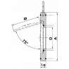 Valvola di ritegno a battente acciaio inox fkm 80