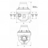 Riduttore isobar FF 3/4 coperchio composito iso20fcc  - ITRON : ISO20FCCMG