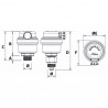 Miniluft cp 3/8 con valvola di isolamento - RBM : 7910340