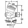 Valvola ta-compact p m 1/2 DN 10 portata da 21,5 a 120l/h - IMI : 52164-010