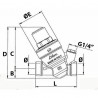 Riduttore di pressione rinox e filtro 3/4" - RBM : 28480500