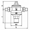 Riduttore di pressione con membrana Rinox MM 3/4" - RBM : 00510510