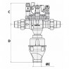 Disconnettore BA2860 DN20 - SOCLA WATTS : 149B3881