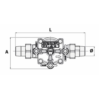 Disconnettore BA2860 DN25 - SOCLA WATTS : 149B3882